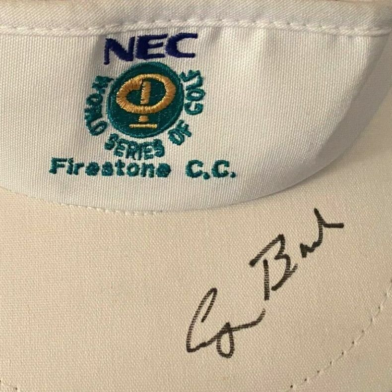 President George H.W. Bush World Series of Golf Signed Visor Hat