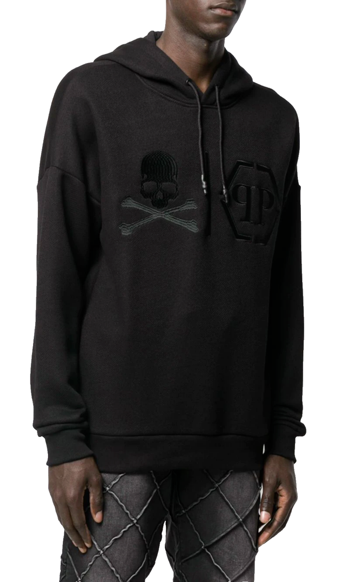 パーカー・フーディ PHILIPP PLEIN FW24 SWEATSHIRT WITH LOGO (MJB3356 PJY002N02) Hoodie Sweatshirt Philipp Plein Sport