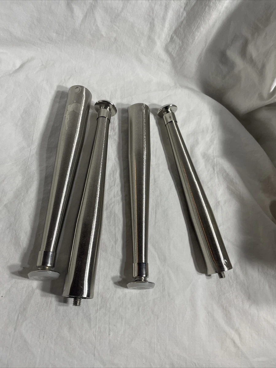 Vintage Brushed Chrome Table Legs
