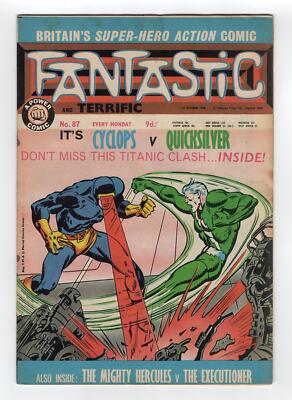 1968 MARVEL X-MEN #45 ORIGIN OF ICEMAN APP OF MAGNETO, SCARLET WITCH KEY RARE UK