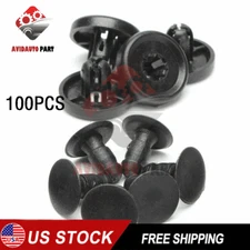 100PCS For TOYOTA LEXUS Fasteners Trim Panel Clips Bumper Fender Push Pin Rivets