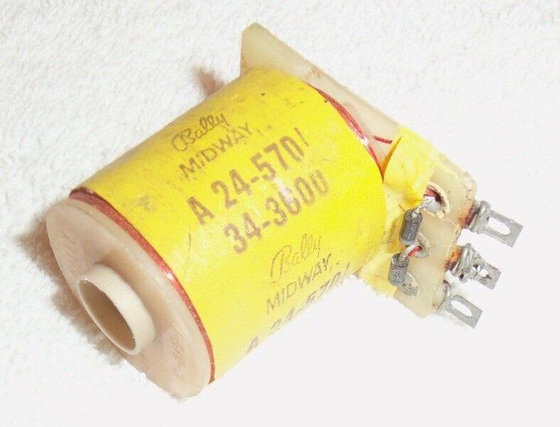 NOS Bally Factory Original FLIPPER COIL A-24-570/34-3600 Pinball 6803 System