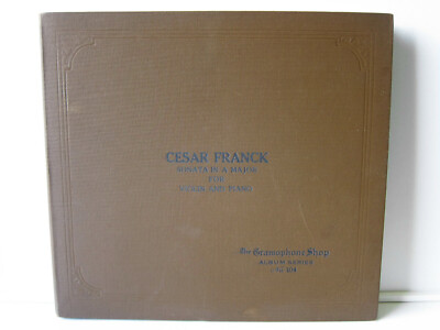 4x 78rpm SHINICHI SUZUKI (Violin) plays CESAR FRANCK SONATA - ULTRA RARE !