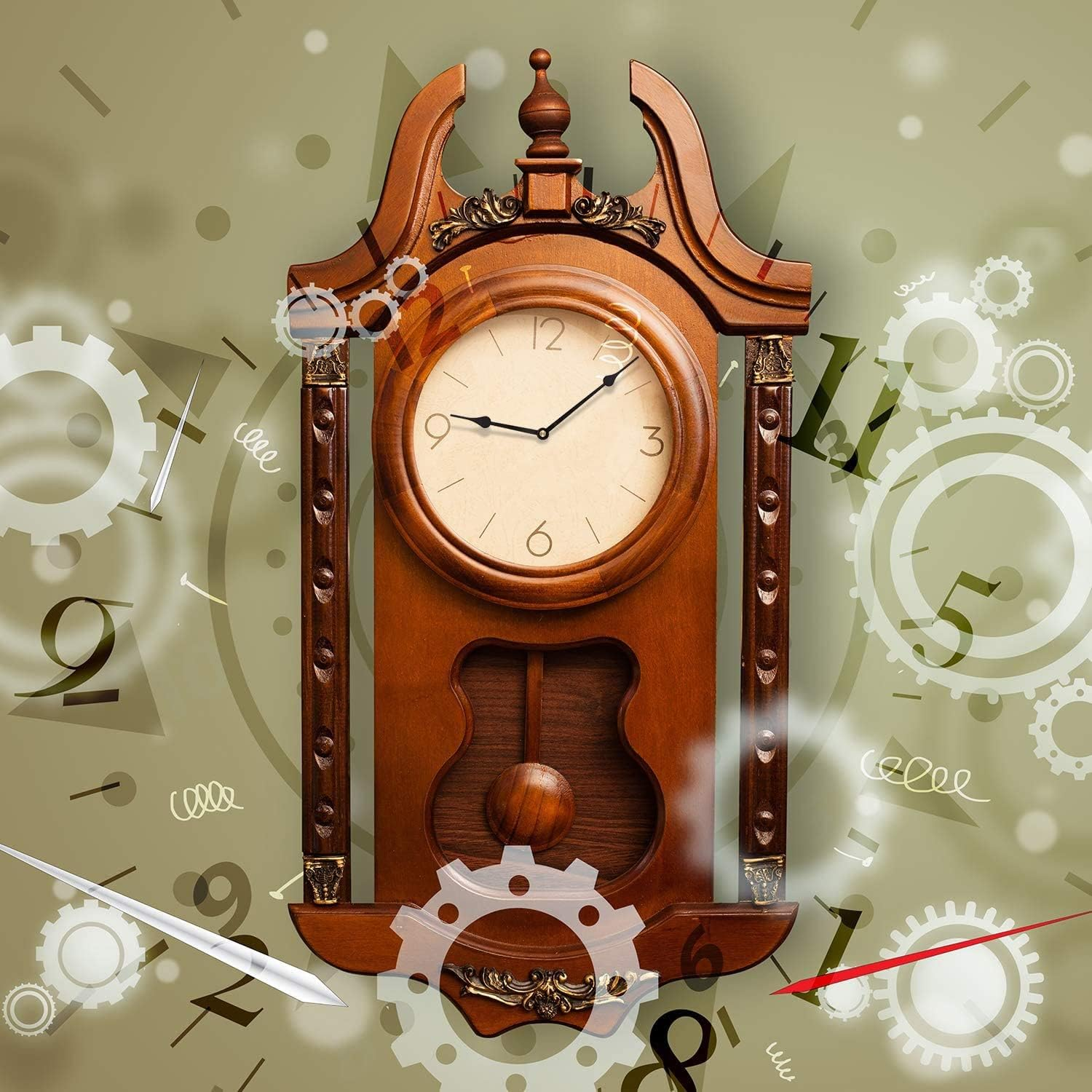 Pendulum Clock Movement Replacement - Long Shaft Quartz Mechanism | eBay