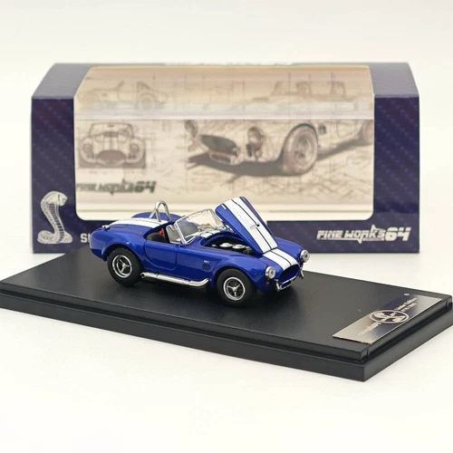 1/64 Fine Works Ford SHELBY COBRA 427S/C Blue Limit 999pcs Diecast Models Car - Picture 7 of 7