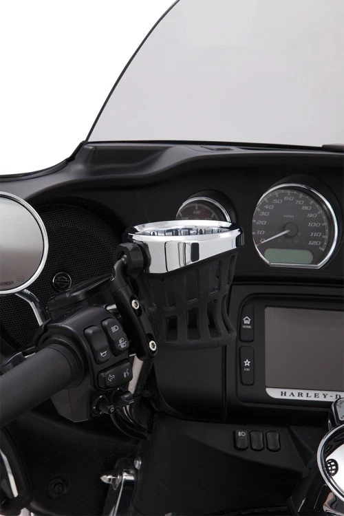 Soporte para bebidas Ciro con montaje de percha - negro motocicleta bicicleta de calle 50411 Foto 2 de 4