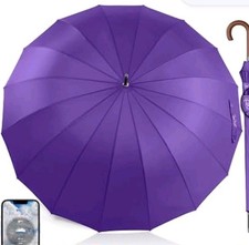 2&times; PIECES Total Umbrellas UV/RAIN Barbie Purple Solid Automatic Fabric