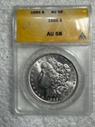 1886-P $1 Morgan Silver Dollar ANACS AU 58