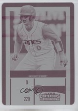 2017 Panini Contenders Draft Picks Printing Plate Magenta 1/1 Zack Collins 5yd