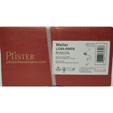 Pfister LG89-8WRB Weller 1-Handle Tub  Shower Trim Kit - Matte Black