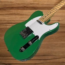 Tele Electric Guitar Mahogany Body Green Color Maple Fretboard