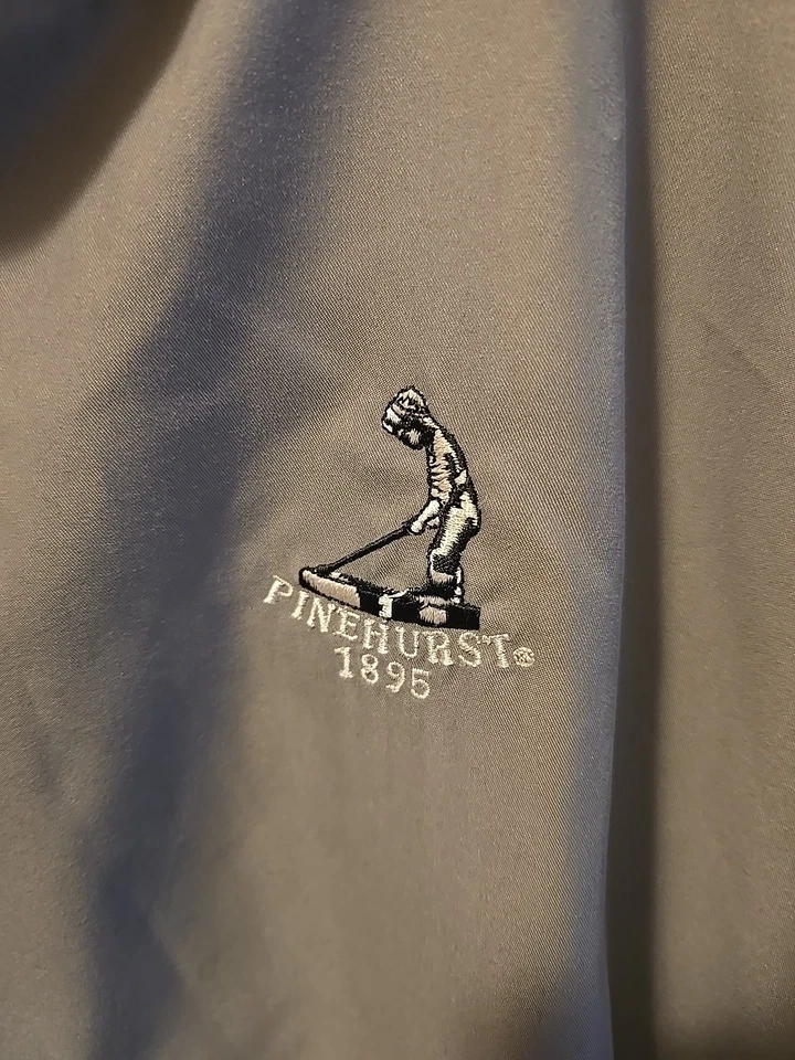 AHEAD Athletics Men's L Pinehurst 1895 Short Sleeve Pullover Rain/Windbreaker - Image 2 of 4