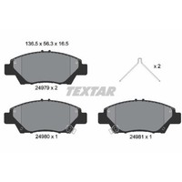 Textar BremsbeläGe Bremsbelegsatz Vorne System Akebono FüR Honda Jazz IV