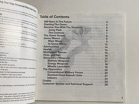 Slave Zero Manual Only NO GAME Sega Dreamcast Instruction Book Registration Card