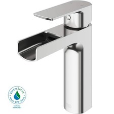 Vigo VG01042BN Nickel Ileana 1.2 Gpm Single Hole Lavatory Faucet Brushed Nickel