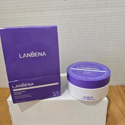Lanbena Rejuvenating Retinol Hydra-Gel Eye Patches 30 pair New in Box