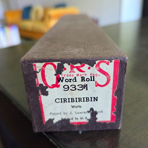 QRS Word Roll 9331 "Ciribiribin" Waltz Player Piano Music Roll