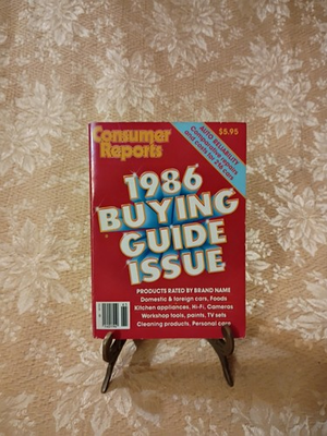 #ad 1986 Consumer Reports Buying Guide Issue Auto Reliability Annual Paperback Book $11.99