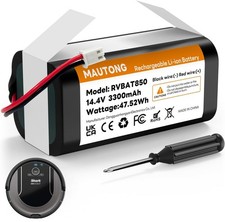 RVBAT850 Battery Replacement for Shark ION/IQ/AI Robot Vacuum, Compatible wit...