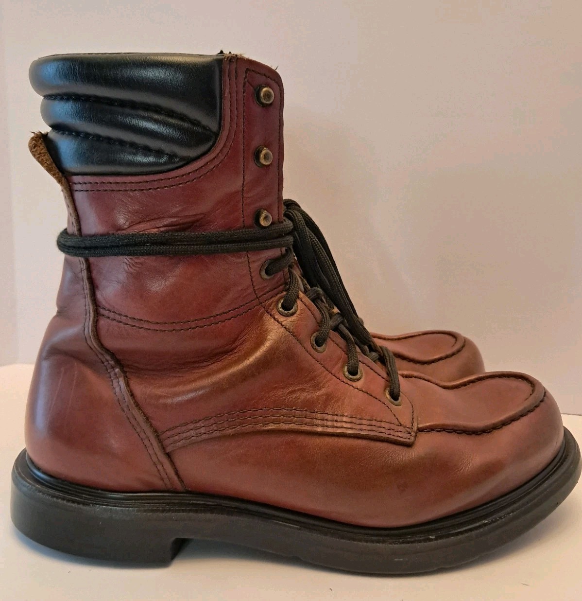 Men's Red Wing 402 Super Sole Moc Toe Boots Size 10 2E EE