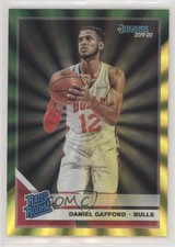 2019 Panini Donruss Rated Holo Green & Yellow Laser Daniel Gafford Rookie RC nd3