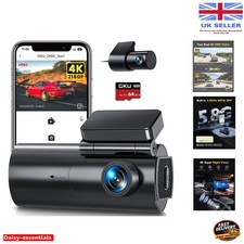 170° Wide Angle 4K Dash Cam with Comprehensive Features for Total Road Safety