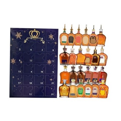 Whisky Weinflasche Adventskalender 2025 Weihnachtsgeschenk Weihnachten Countdown