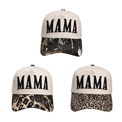 Classical Cotton Baseball Cap With Embroidery Letter Adjustable Strap Dad Hat