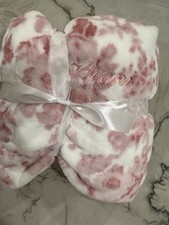 PB Teen LoveShackFancy Floral Damask Fur Bean Bag Chair Cover Only Mono “avari”