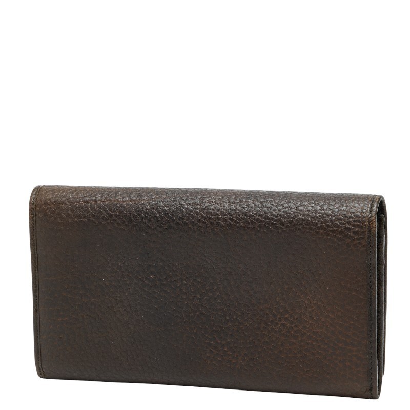 Gucci Long Wallet 338608 Brown Leather Women s GUCCI Used From Japan thumbnail 2