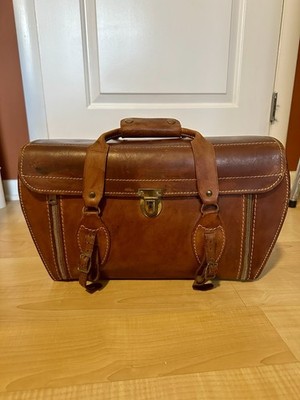 Vintage THOR III Saddle Leather Camera Bag by Perrin No 00064 USA Pre-owned