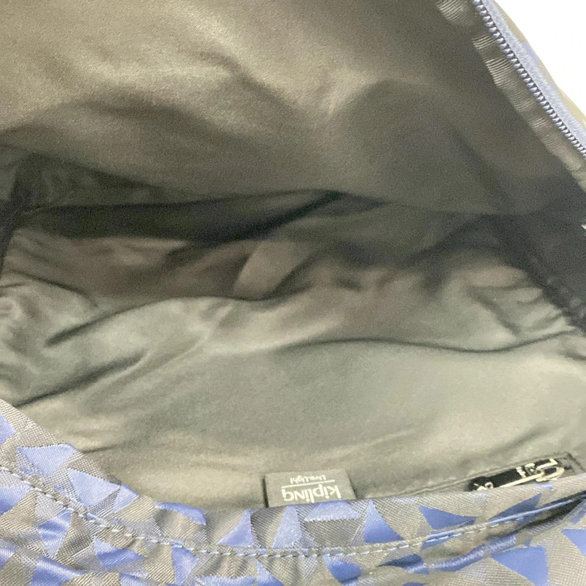 Kipling - Navy Black Nylon Backpack - image 6