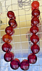 Beads Translucent Amber color Resin, Lucite 15 pc — photo 1