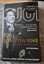 2010 Signed Joe Longthorne Autobiography With Chris Berry HB DJ