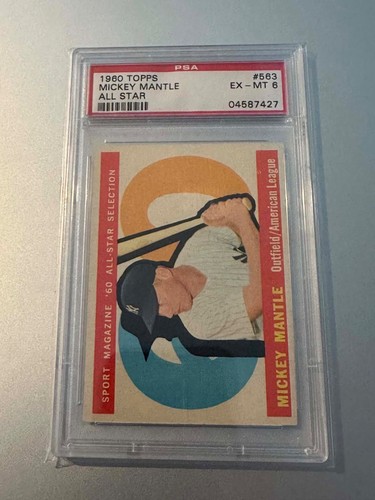 Mickey Mantle [All Star] #563 1960 Topps card