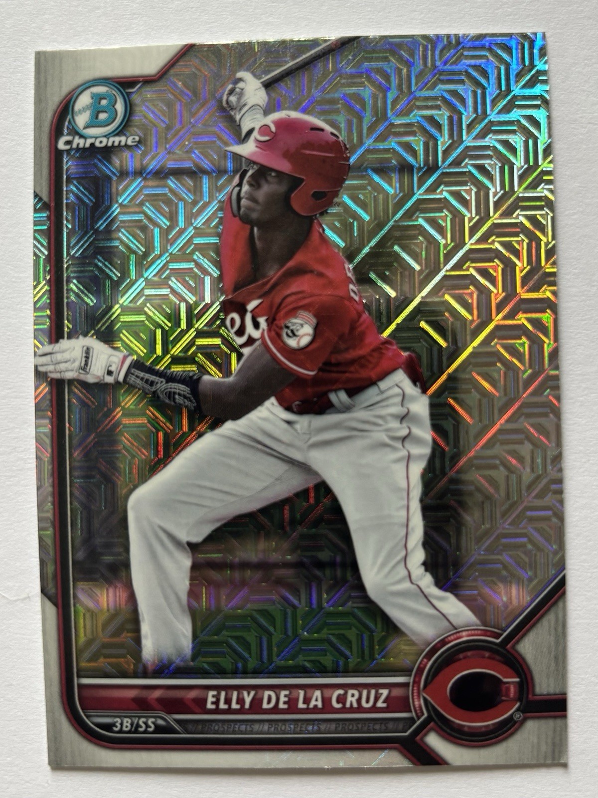 2022 Bowman Chrome - Prospects Elly De La Cruz #BCP-224 Shimmer Refractor (RC)