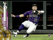 2020 Topps #567 Yonathan Daza Gold Star