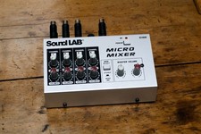 Soundlab 4 Channel Stereo Microphone Mixer with Volume Control and Mono Select