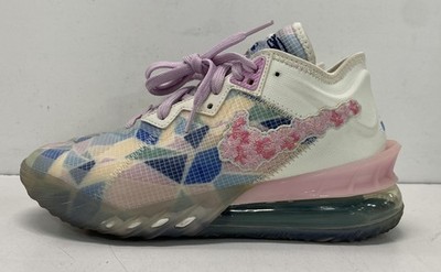 Nike LeBron 18 Low Daughters Pastel Floral Basketball Shoes Size 5