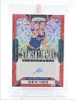 TRENTYN FLOWERS 2024-25 PRIZM ROOKIE SENSATIONAL RED CHOICE RC AUTO Q4244