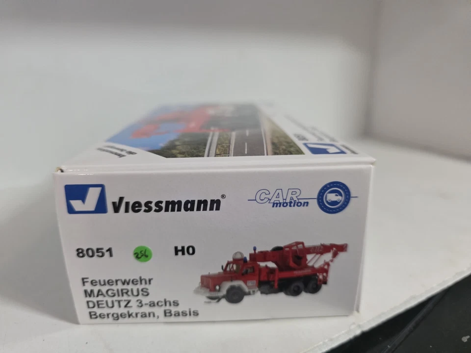 Viessmann Car Motion Magirus Fire Dept Crane 8051 HO Scale - Image 4 of 4