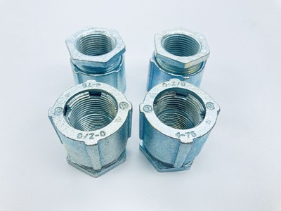 Lot of 4 O-Z GEDNEY 4-75 Conduit Cpupling 3/4'' IMC/RIGID 3-Pc