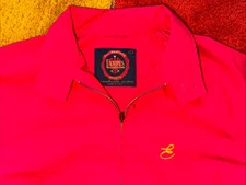 VTG USA Campus Unlined Jacket Men's L Red Talon Full Zip Classic Light Cotton