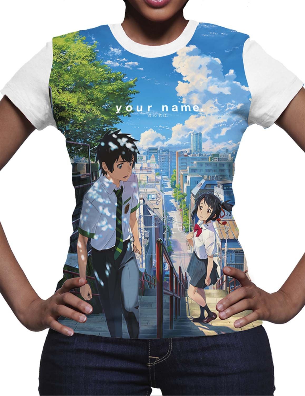 Футболка Donna Large с надписью Your Name-Incontro (размер:48), разноцветная