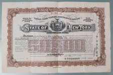 50.000 USD BOND State of NEW YORK 1917 bono Deuda