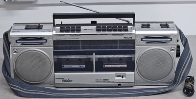 Philips D8334 Super Tandem Am-Fm Radio Kassette Rekorder Player Boombox