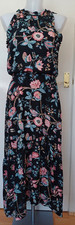 NEW Ex OASIS SIZE 6,8, 10 BALINESE FLORAL TIERED MIDI OCCASION DRESS