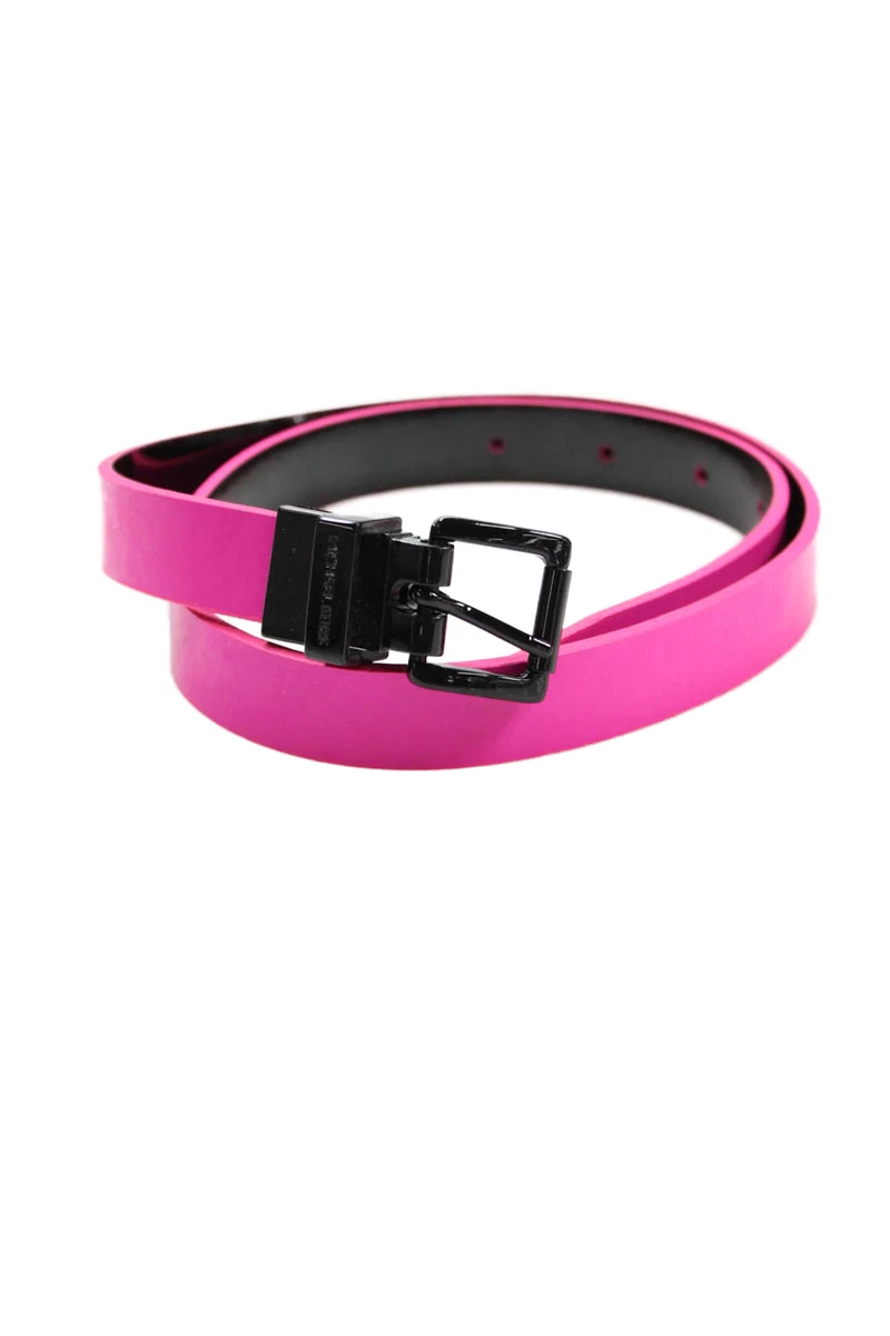 Michael Kors Genuine Leather women’s Belt MK buckle Pink. NWT Michael Kors | Accessories | Michael Kors Nwt Hot Pink  main image 4