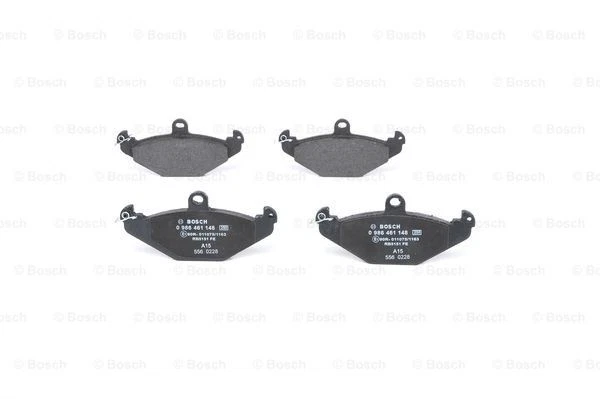Bosch Rear Brake Pads for Renault Laguna B56 2L Petrol F3R 722 1994 - 1995 - image 3 of 4