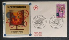 Enveloppe Premier Jour Timbre Prévention Routière N° 1548 Oblitéré Paris 1968